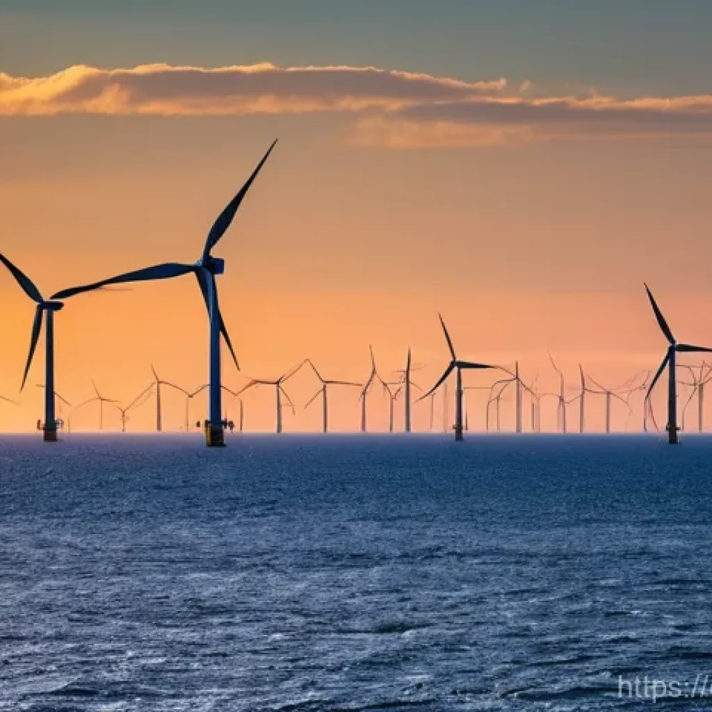 전기공사기사와 풍력 발전 시스템 - **"The Dawn of Wind Power"**
    A breathtaking panoramic shot of a massive, state-of-the-art offsho...